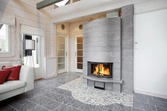 Финская печь для отопления дома - печь дровяная для деревянного дома 5