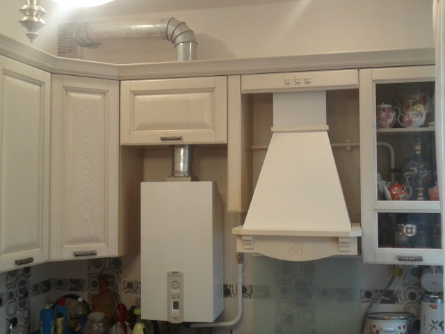 Газовый котел на кухне - как разместить и спрятать (фото) 2